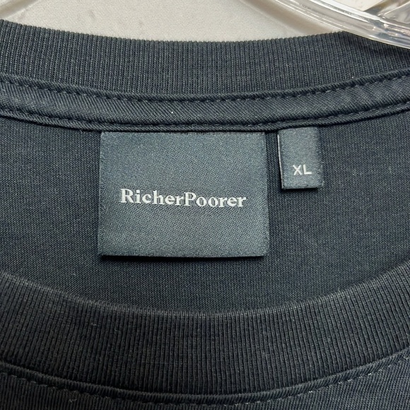 Richer Poorer Pima Pocket Long Sleeve Tee in Black - Picture 8 of 12